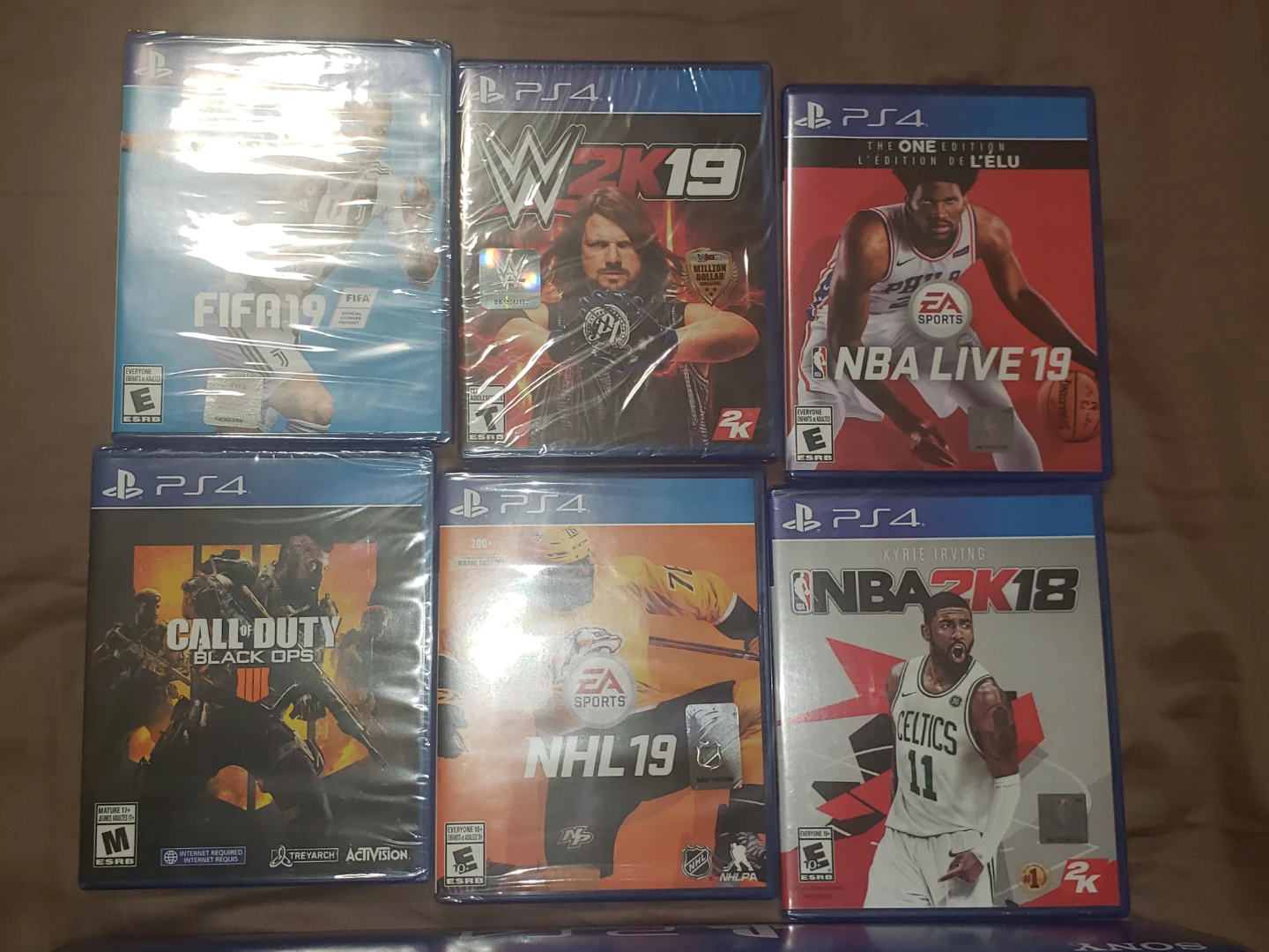 Set of 6 PlayStation 4 Games