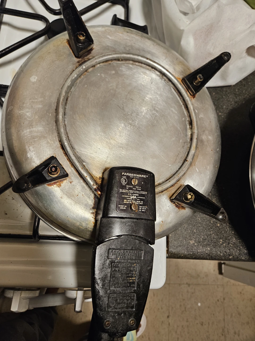 Vintage Farberware 12-inch Electric Fry Pan