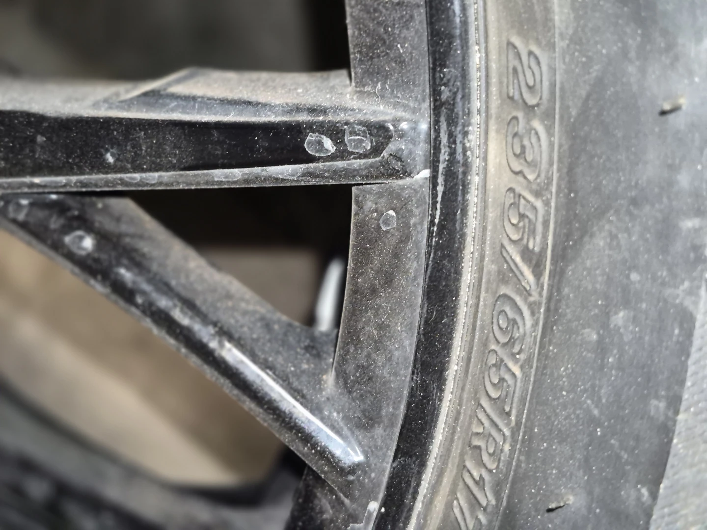 4 Bridgestone 235/65R17 Winter Tire and Rim - photo 3
