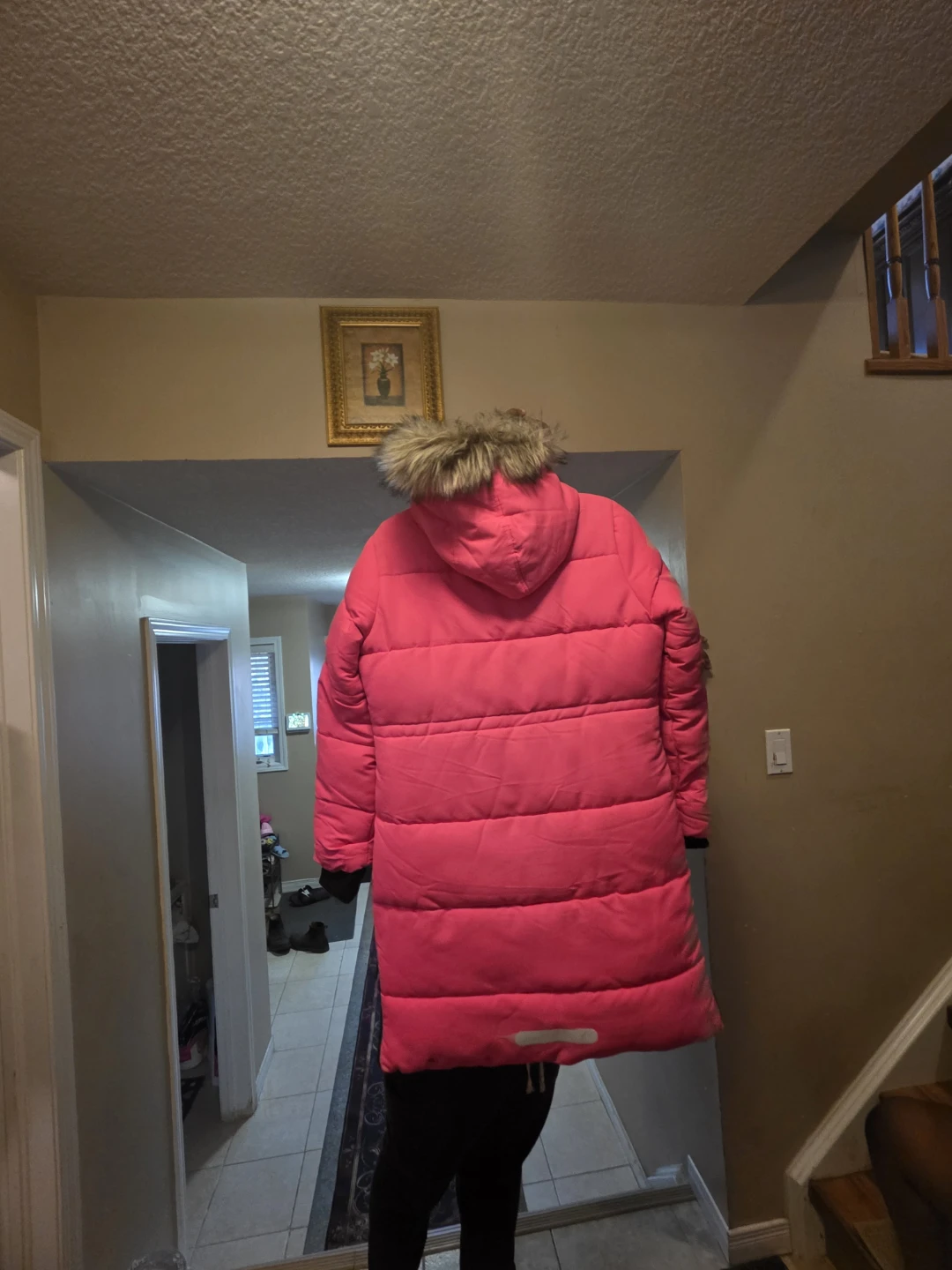 Girls Pink Puffer Parka Size 14-16 - photo 2