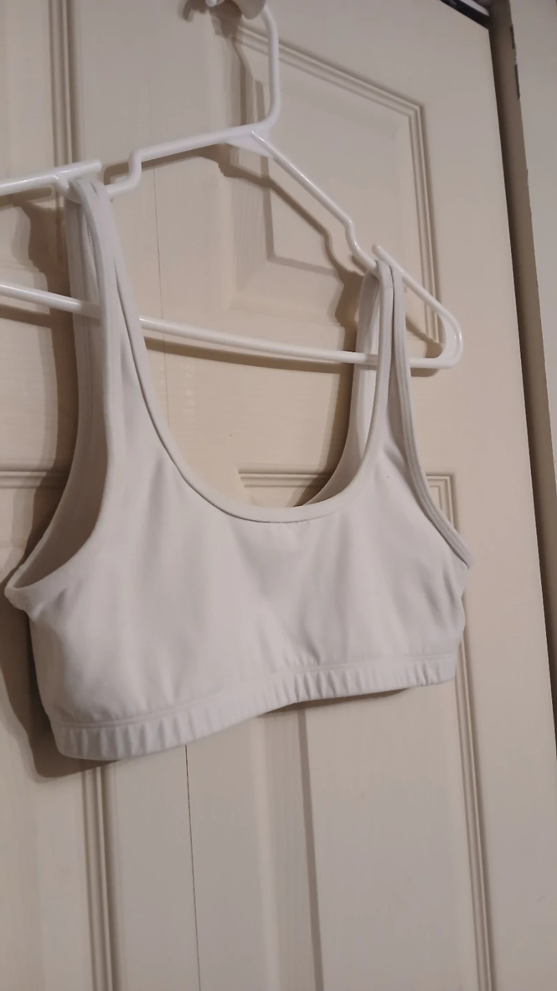 TNAction white mini sports bra top, size medium (M) - photo 2