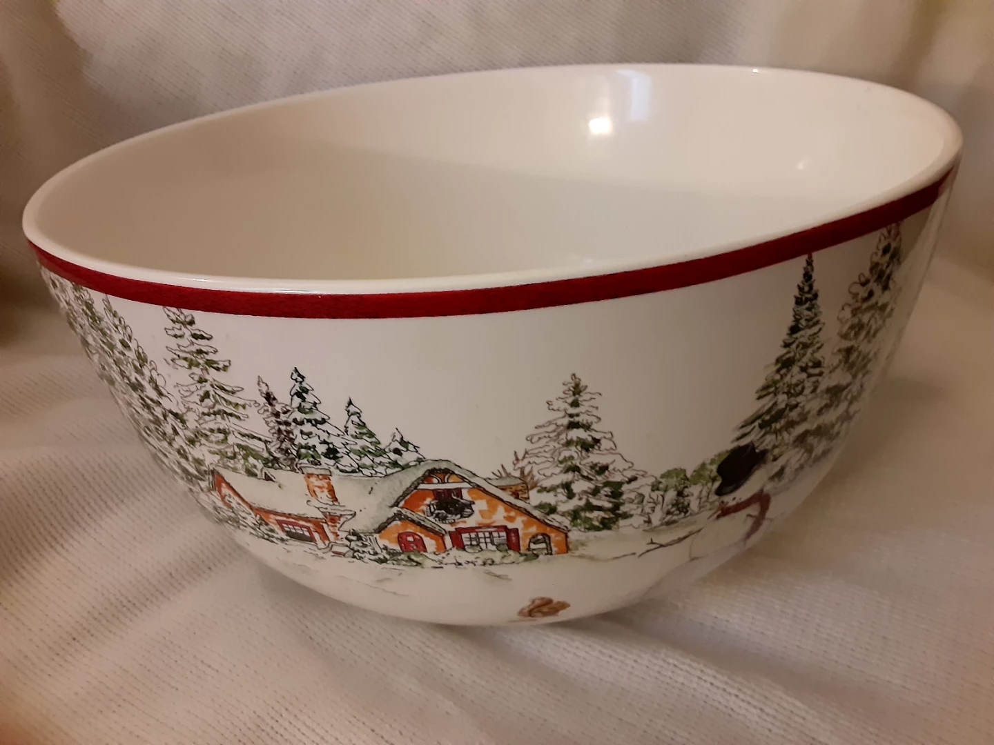 Williams Sonoma Snowman Mix Bowl