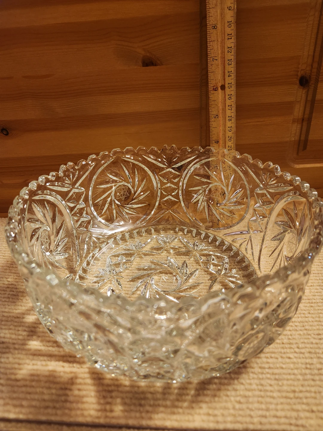 Vintage Crystal Serving Bowl - photo 2
