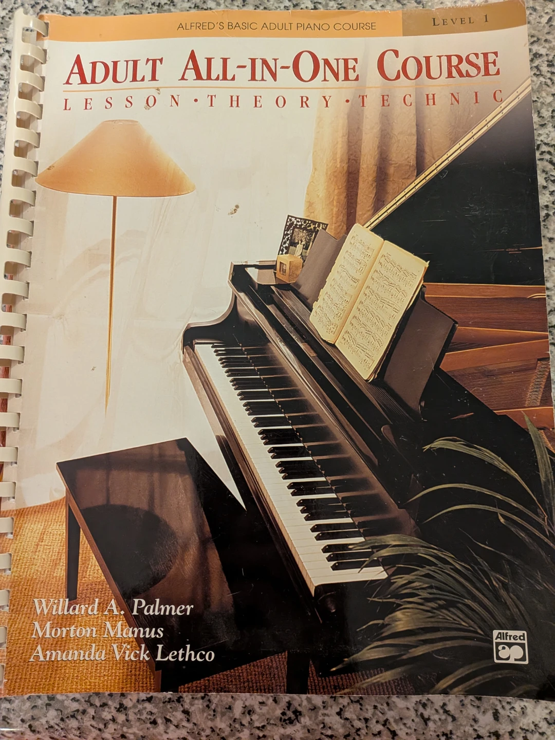 Alfred's Adult All-in-One Course Level 1 Piano Book