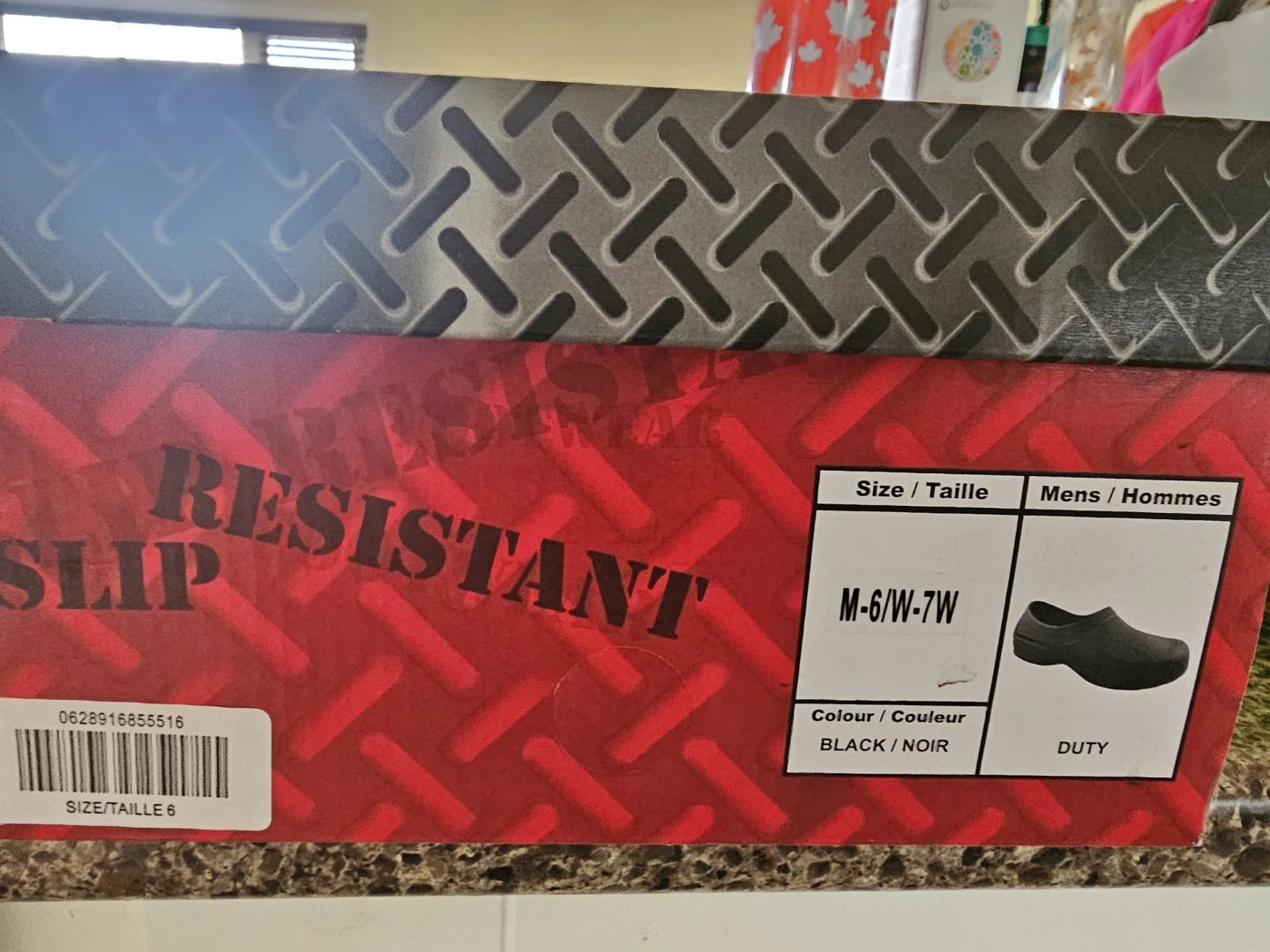 Duty Slip Resistant Shoes Black M6/W7