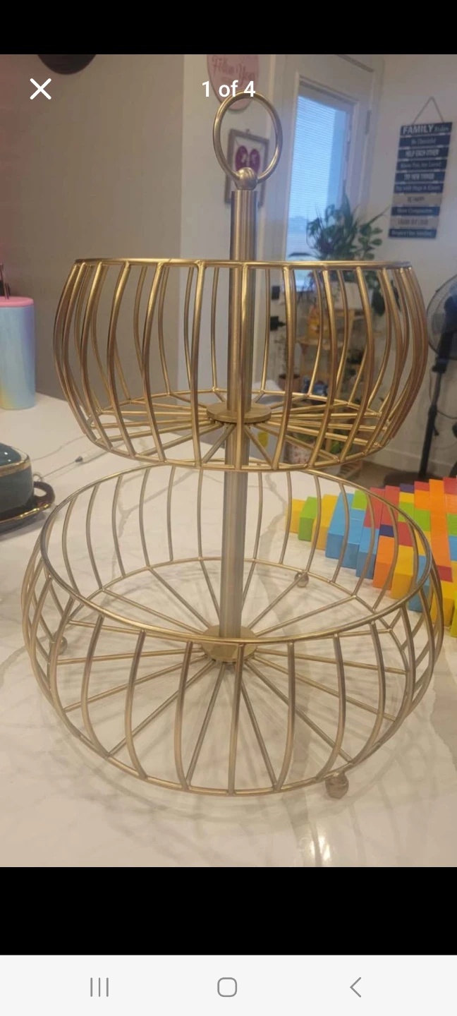 Over & Back 2-Tier Wire Basket - NEW out of the box - photo 2