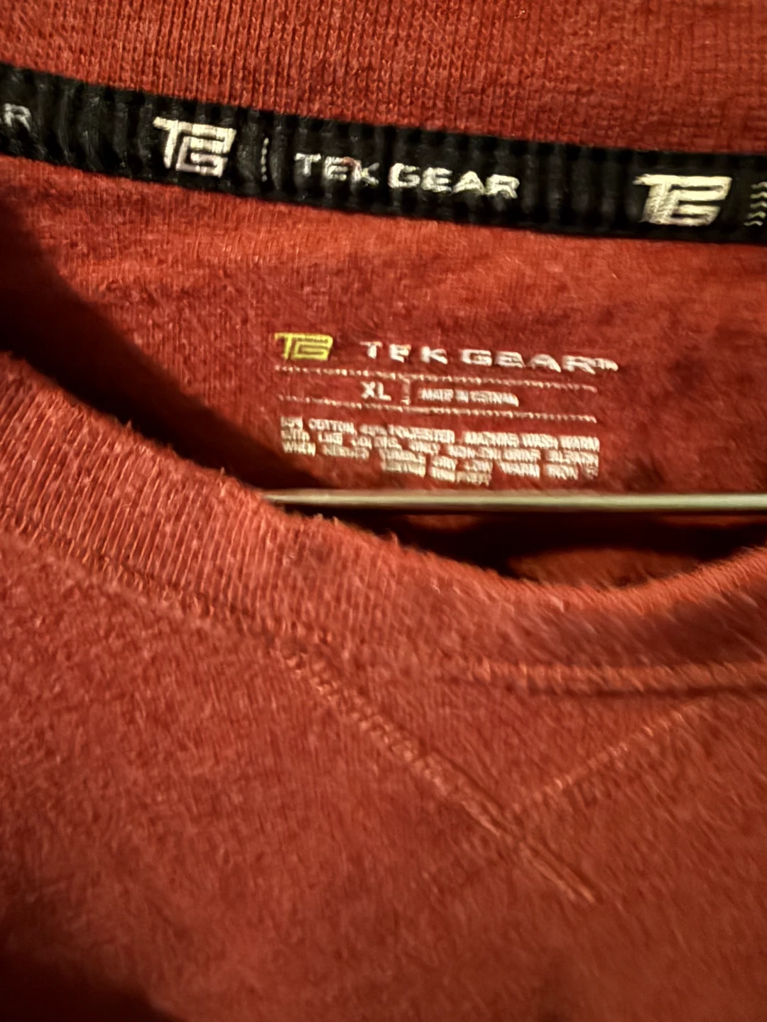 Tek Gear Red Crewneck Sweatshirt XL - photo 2
