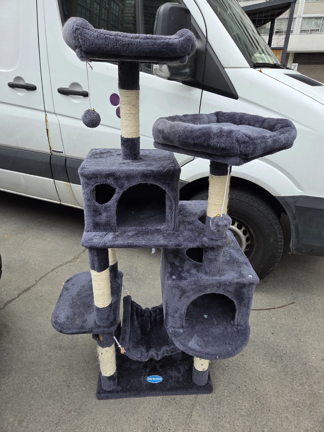Hey-brother grey cat tree - photo 2