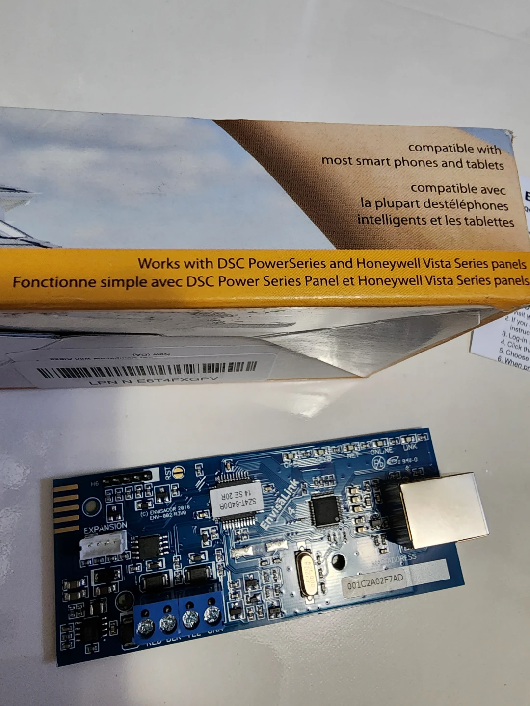 EyezOn EnvisaLink 4 Internet Control Module - photo 5