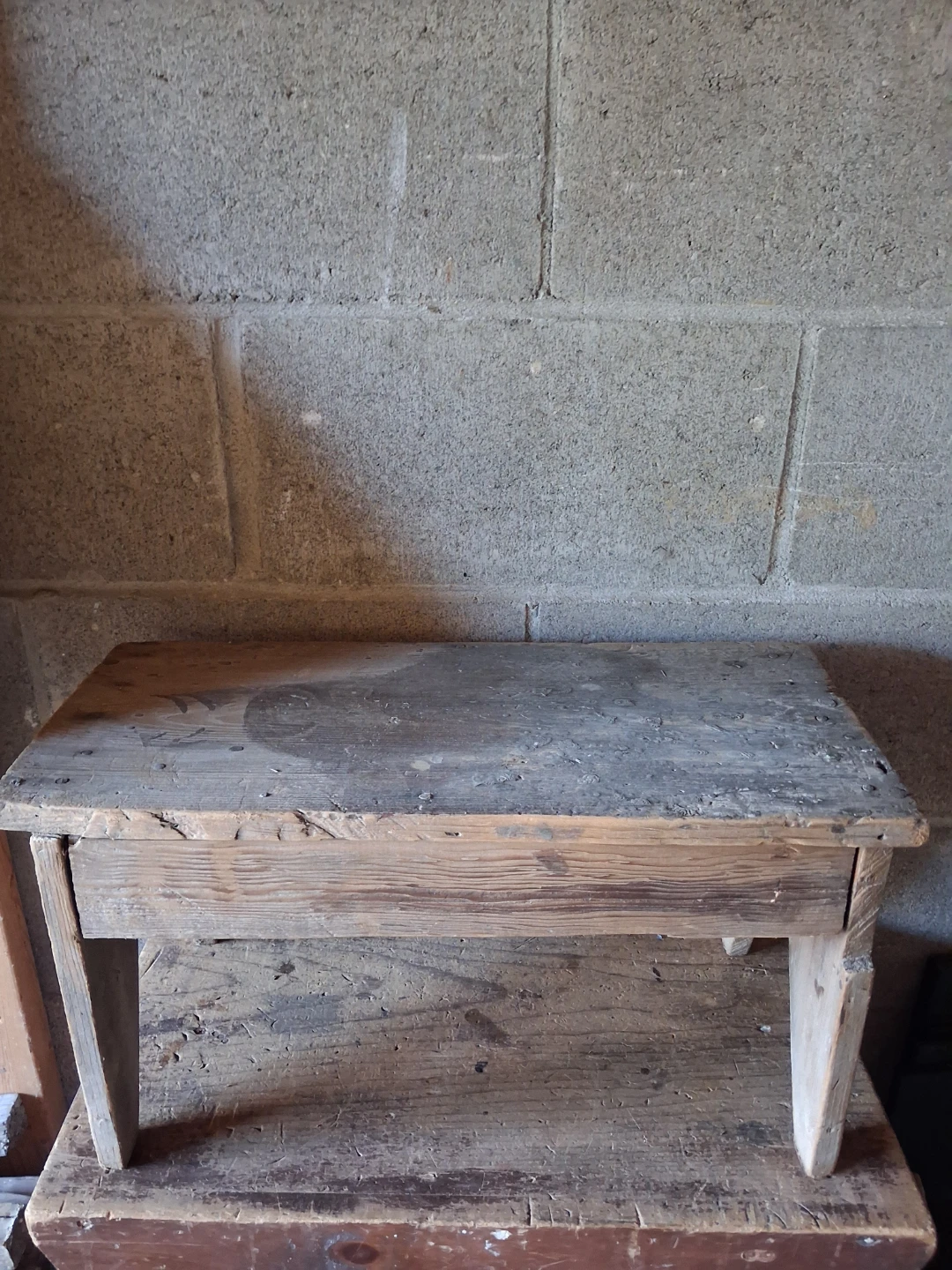 Rustic Small Wooden Stool