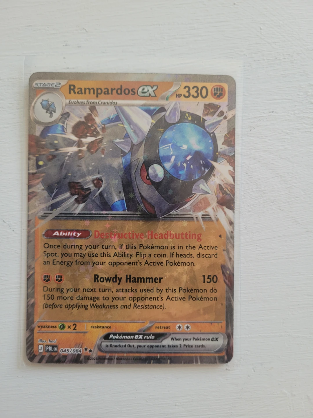 Pokemon Rampardos EX Card