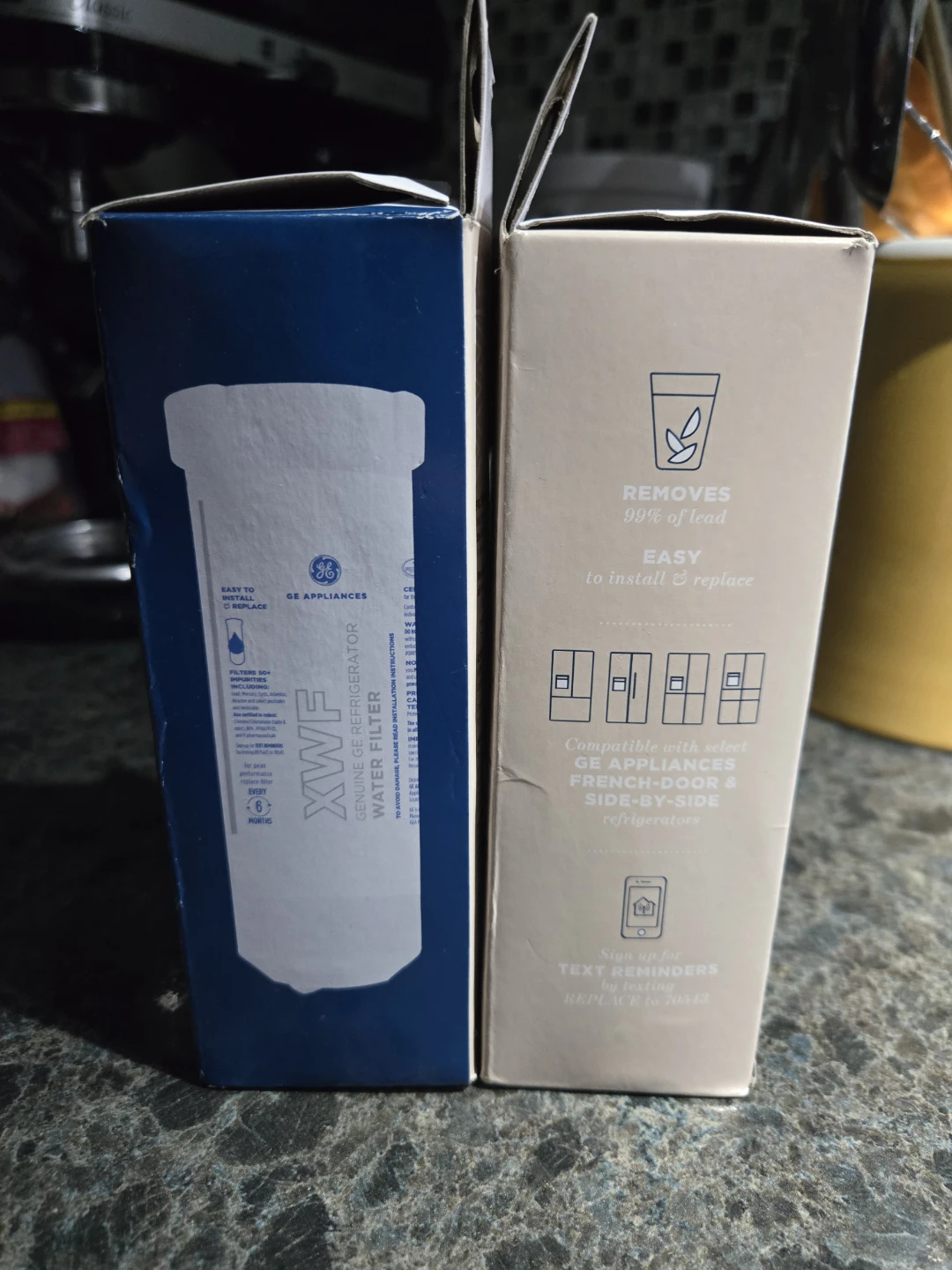 2 Genuine GE XWF Refrigerator Water Filters - photo 2