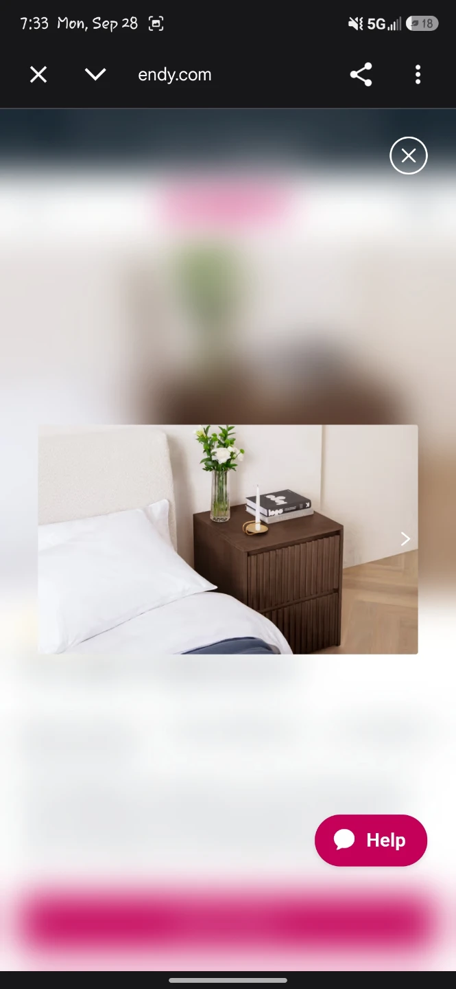 Endy Wooden Nightstand - photo 2