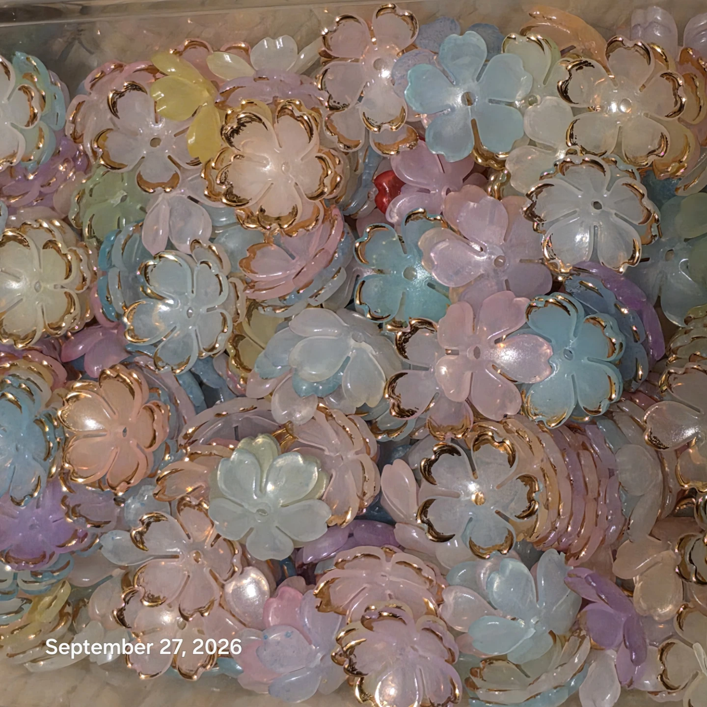 Assorted Multi-Coloured Flower Craft Beads - photo 5