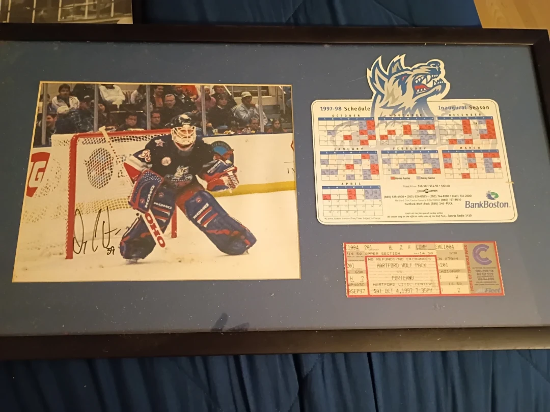 Hartford Wolfpack picture frame
