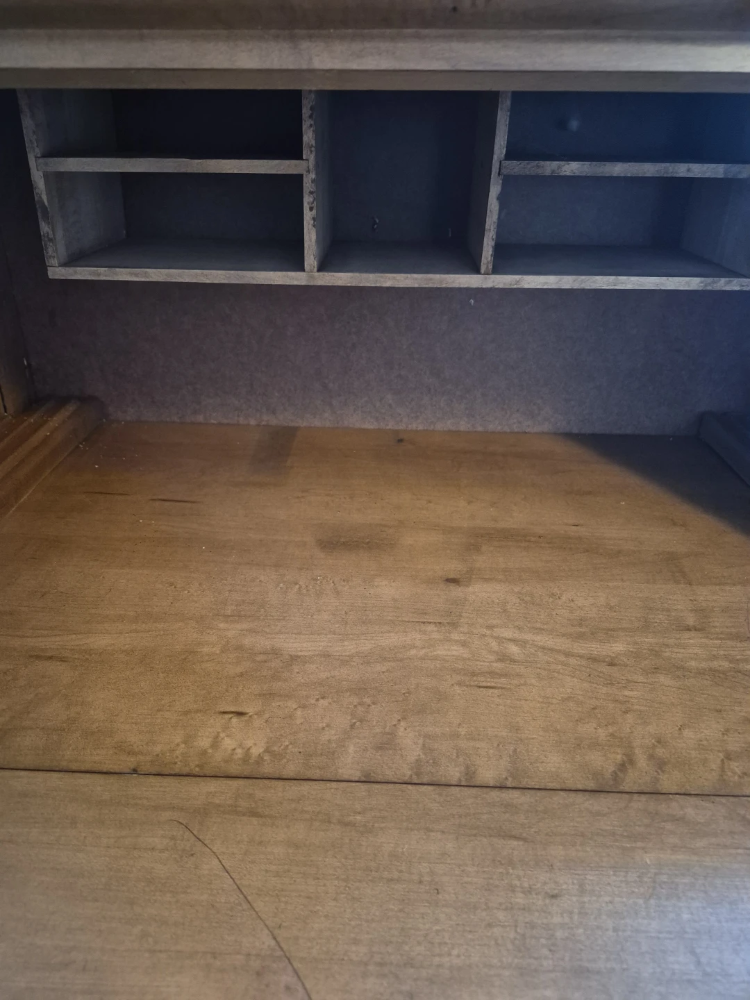 Wooden drop-front secretary desk - photo 3