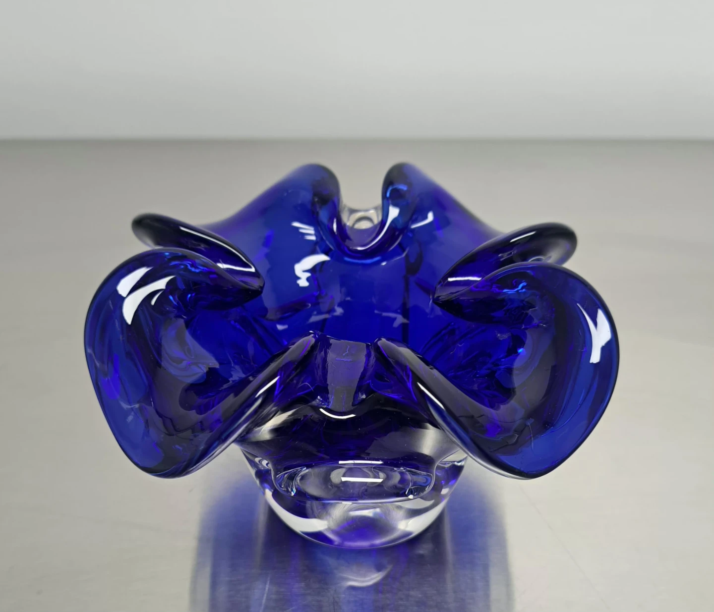 MCM Cobalt Blue Art Glass Bowl - photo 3