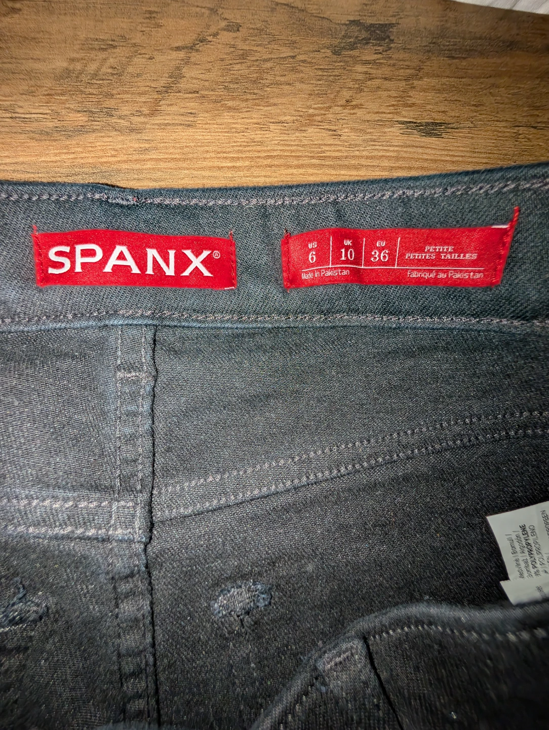 Spanx Petite Black Pants Size 6