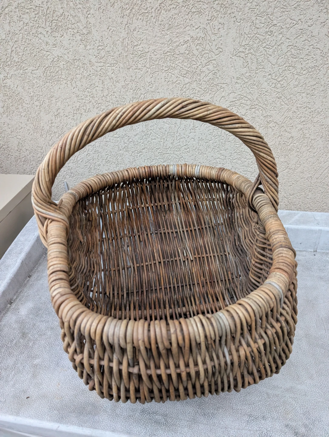 Vintage French Wicker Basket