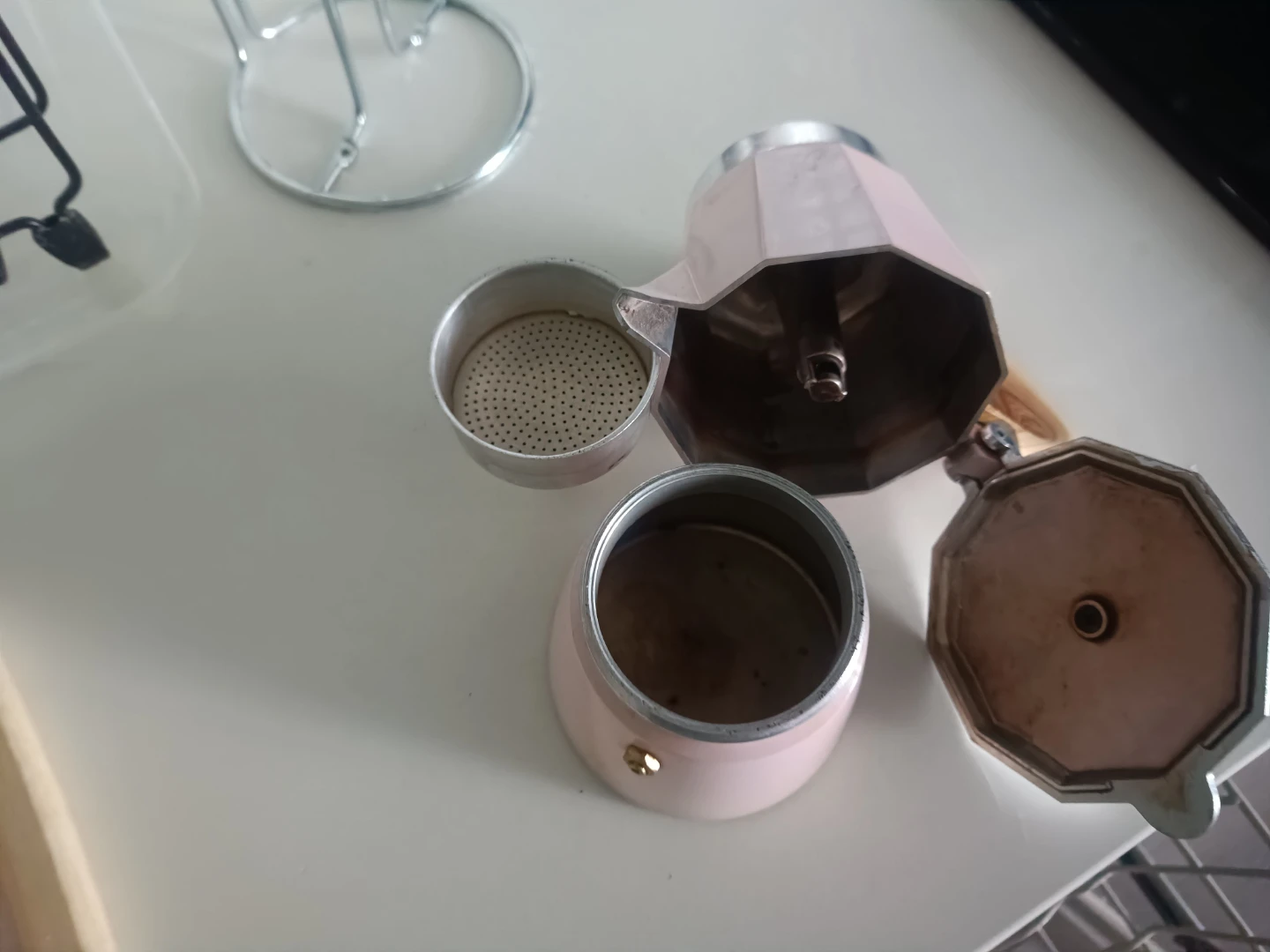 Pink Moka Pot Espresso Maker - photo 2