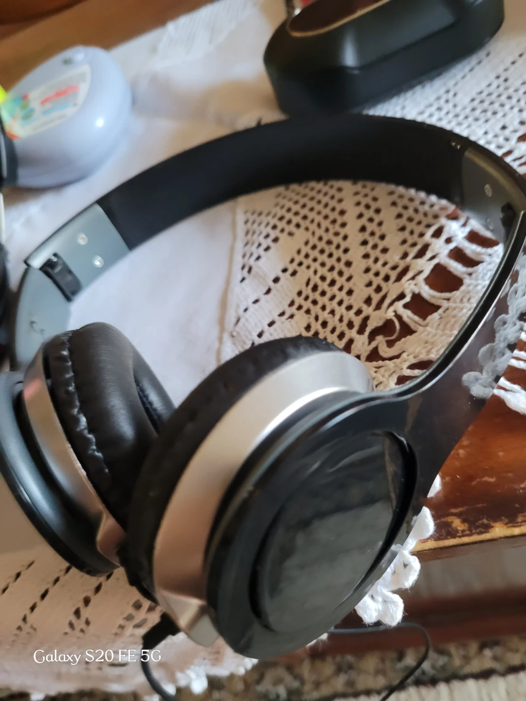 Black and Silver Over-Ear Headphones