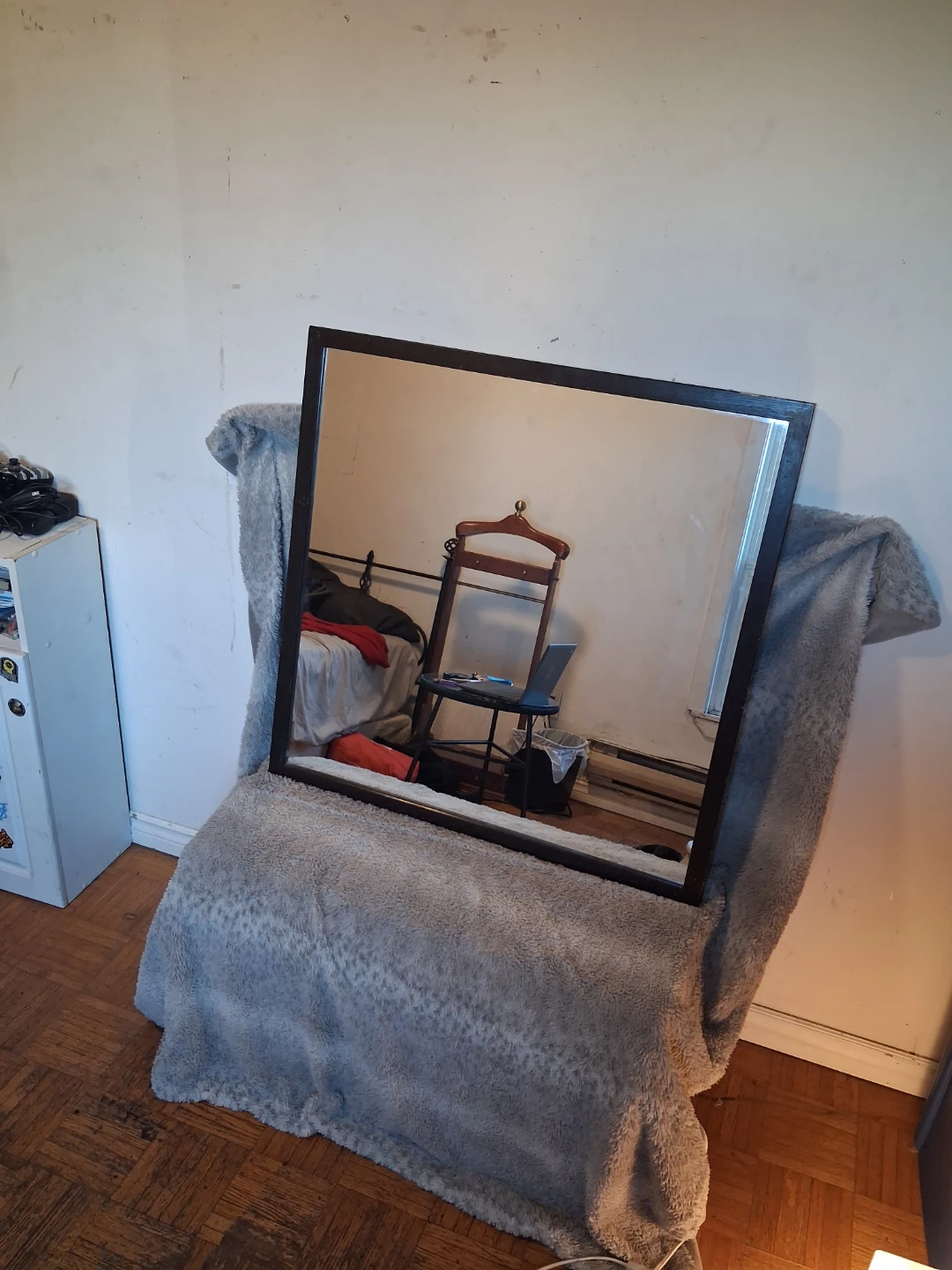 Large Wall Mirror with wooden frame