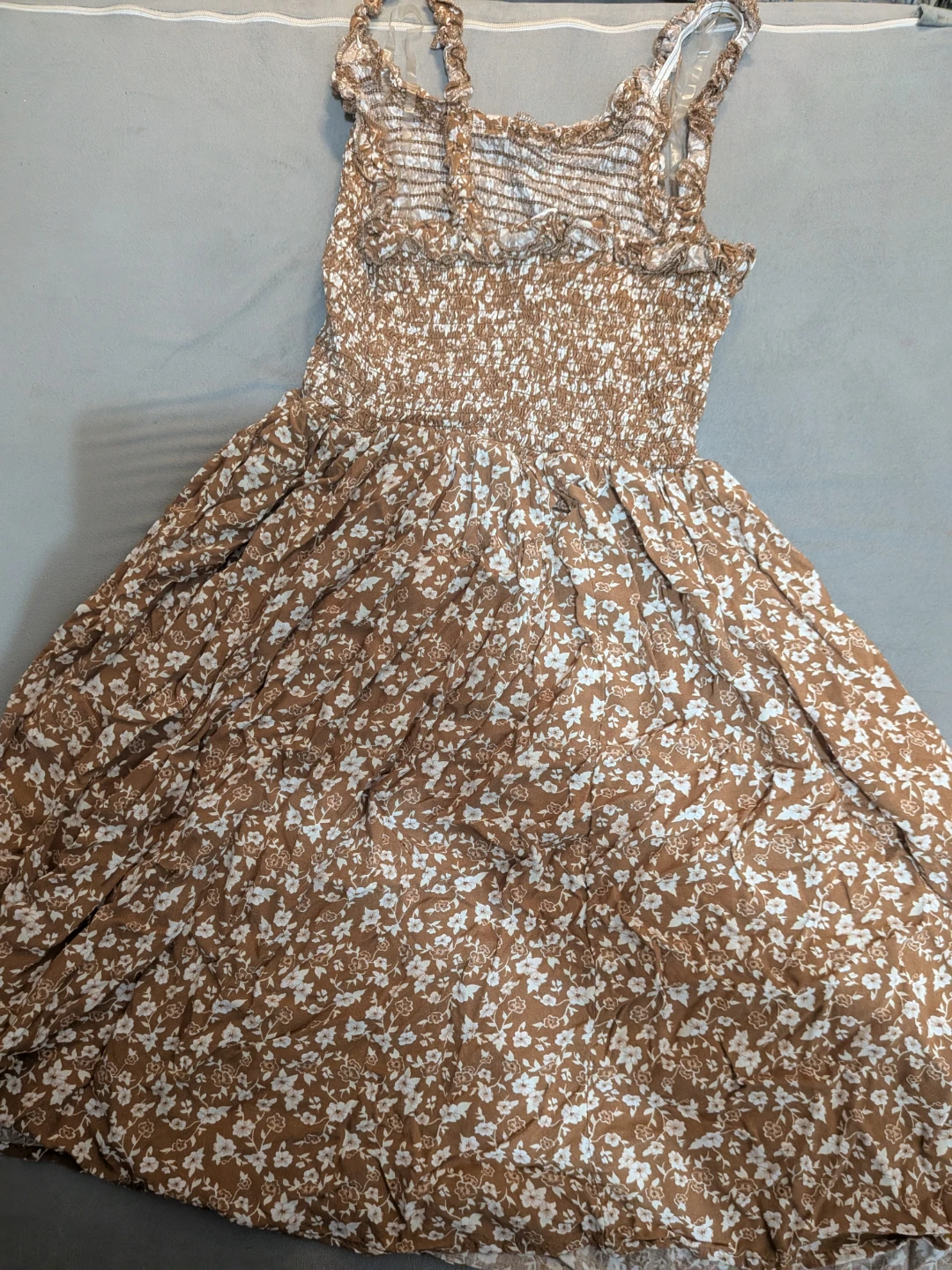 Birch and Stone Brown Floral Smocked Dress - photo 5