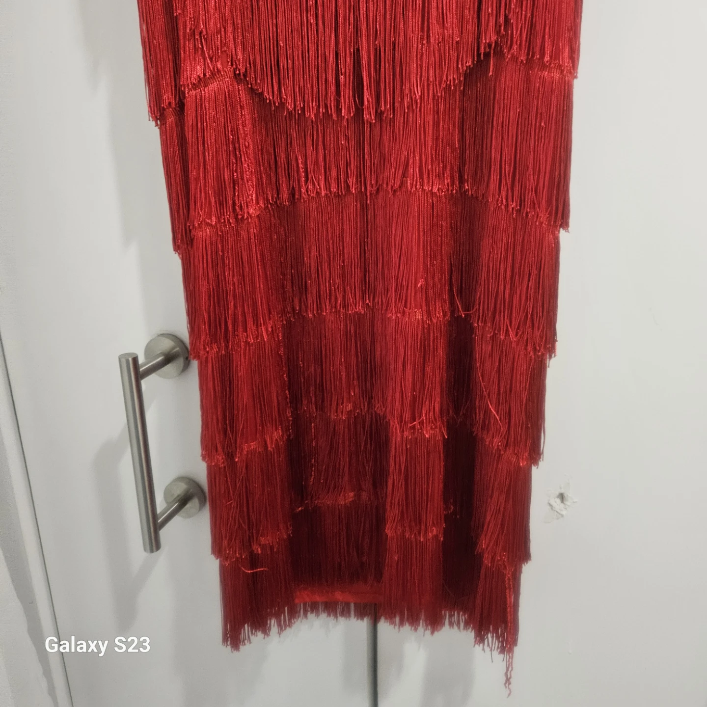 Red Fringe Flapper Style Dress - photo 4