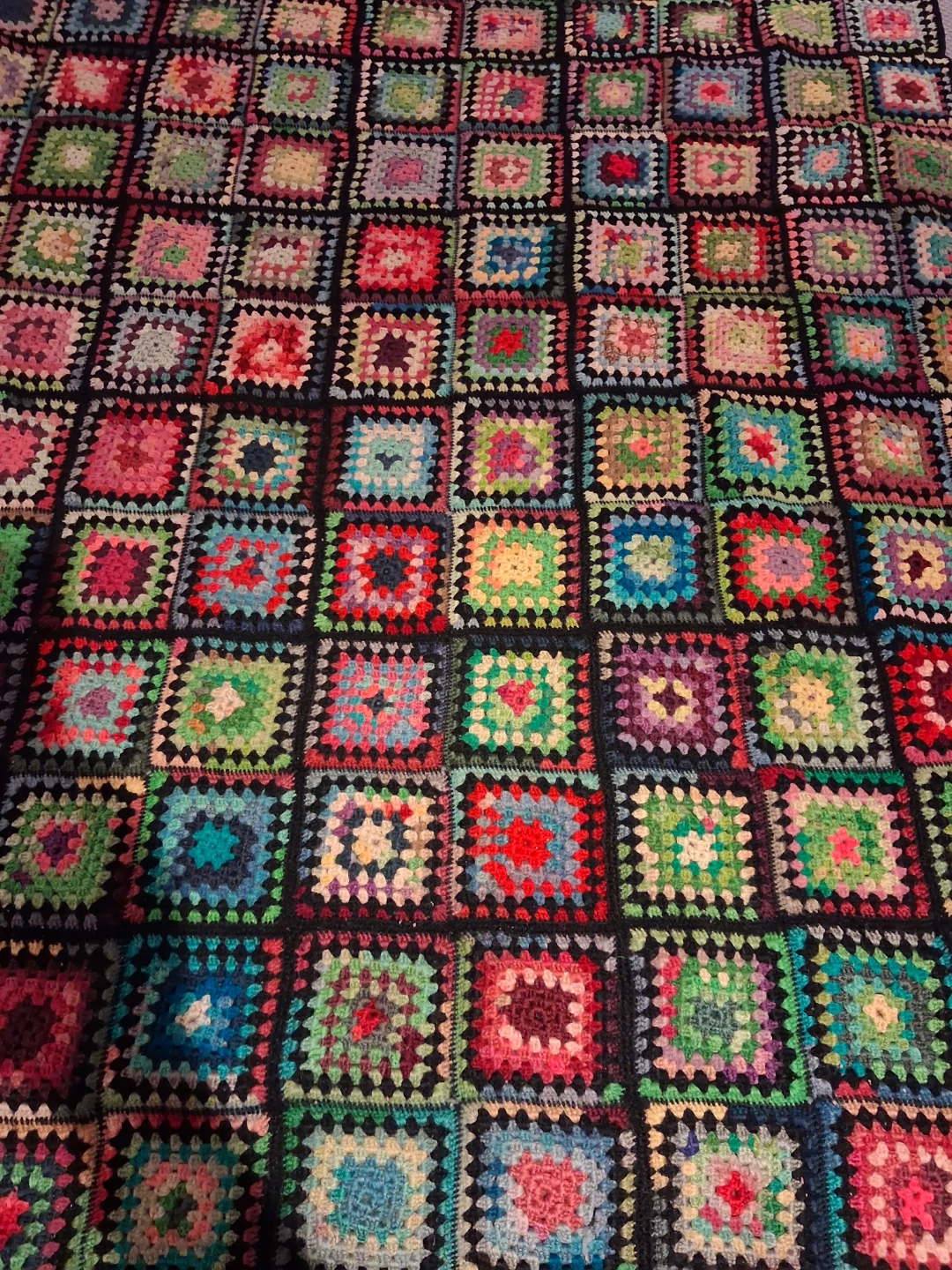 Handmade Crochet Granny Square Blanket - photo 5