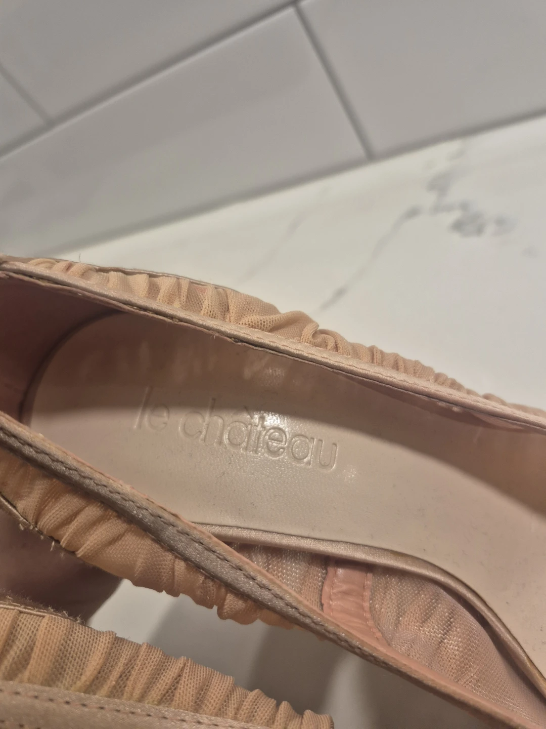 Le Chateau Pleated Peep Toe Heels - photo 2