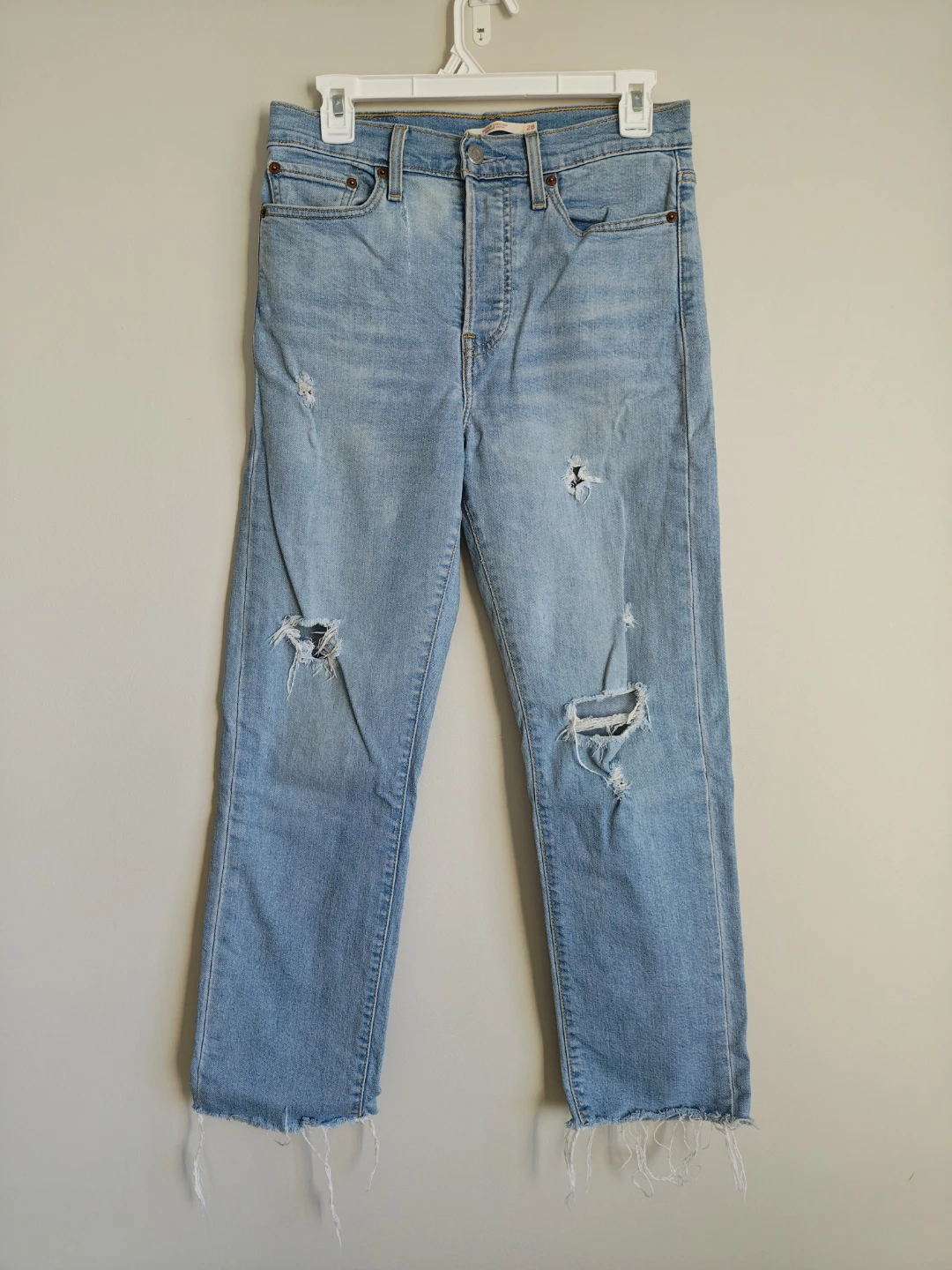 Levi's Wedgie Straight Jeans Light Wash Size 28