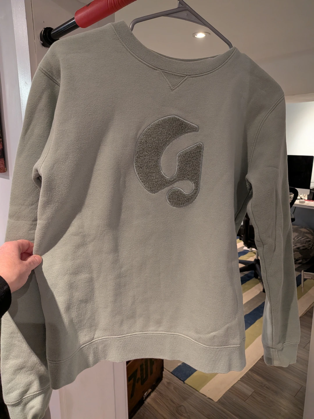 Glossier Sage Green Crewneck Sweatshirt