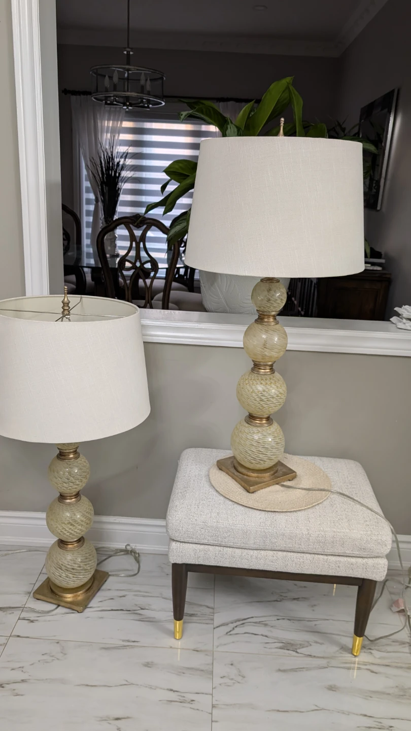 Lamps, $60 for two.