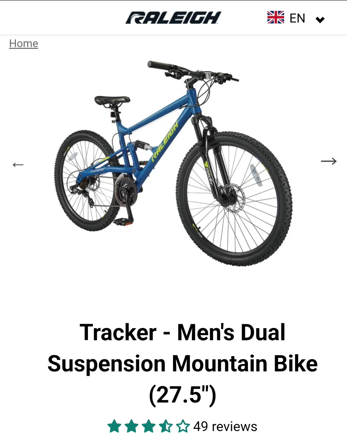 Raleigh Transfer Mountain Bike 27er - photo 3