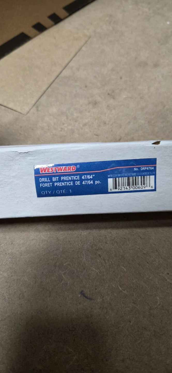 Westward 47/64" Drill Bit - photo 2