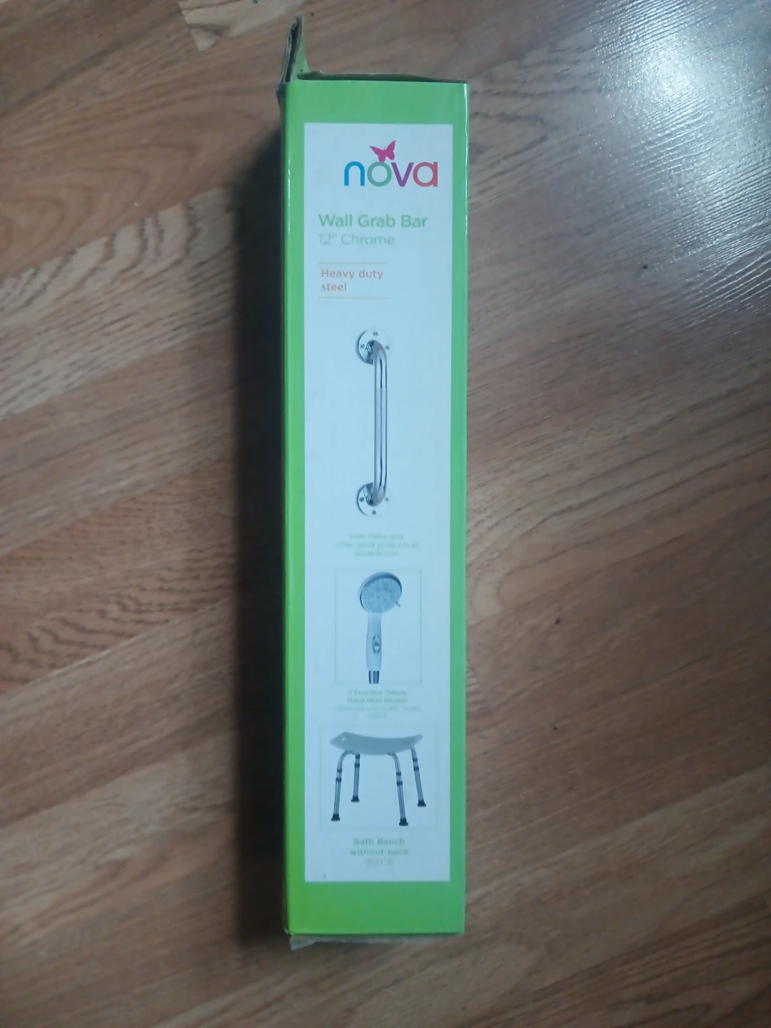 Nova 12" Chrome Wall Grab Bar - photo 4