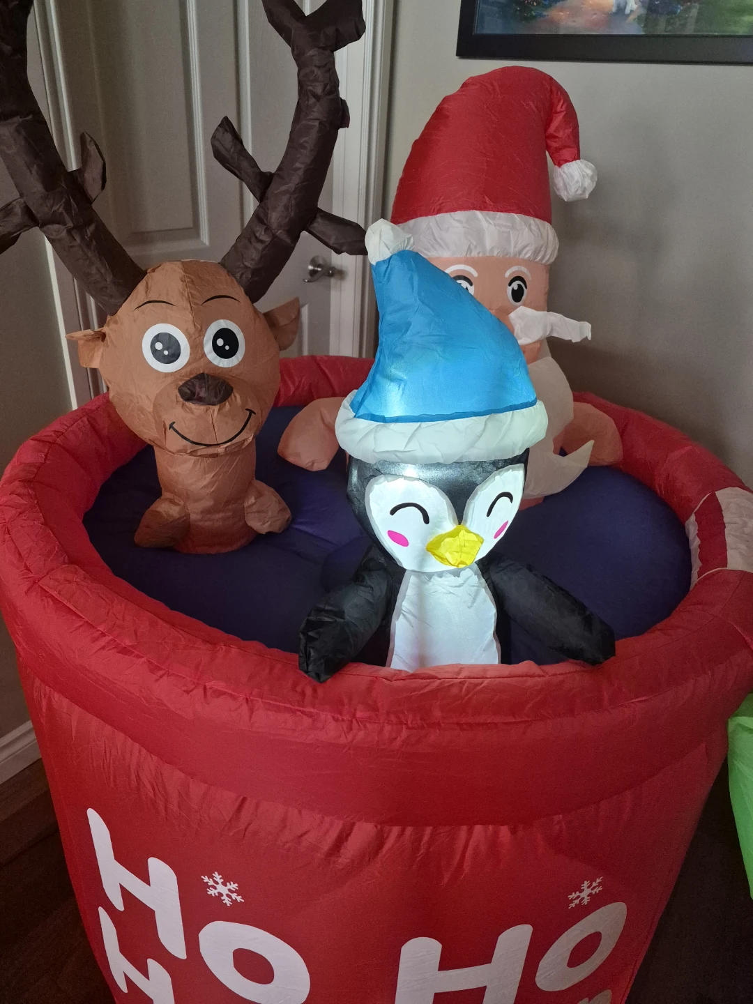 Christmas Ho Ho Hot Tub Inflatable 5 ft. - photo 3