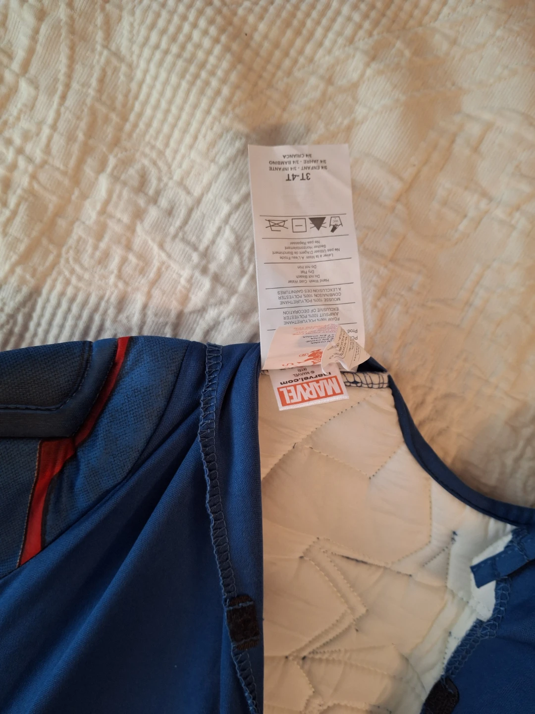 Marvel Captain America Costume Size 3T-4T - photo 4