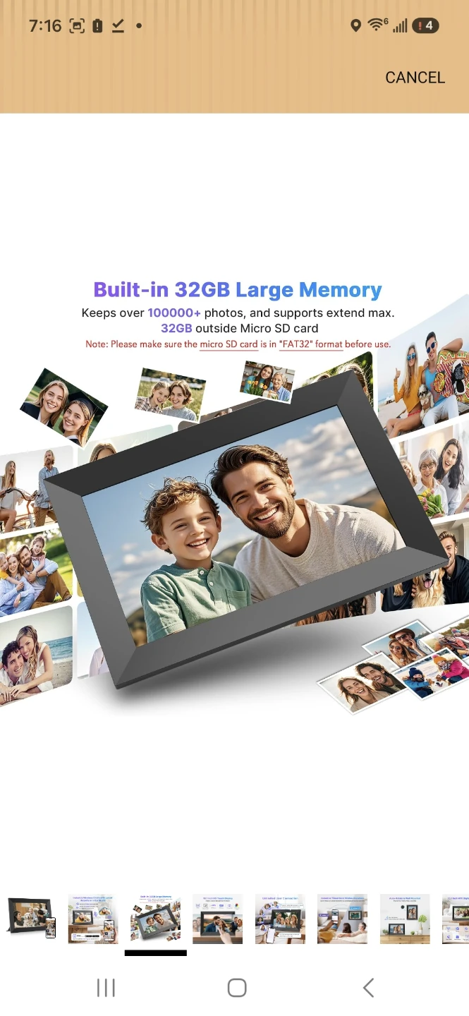 10.1 Inch Digital WiFi Photo Frame - photo 3