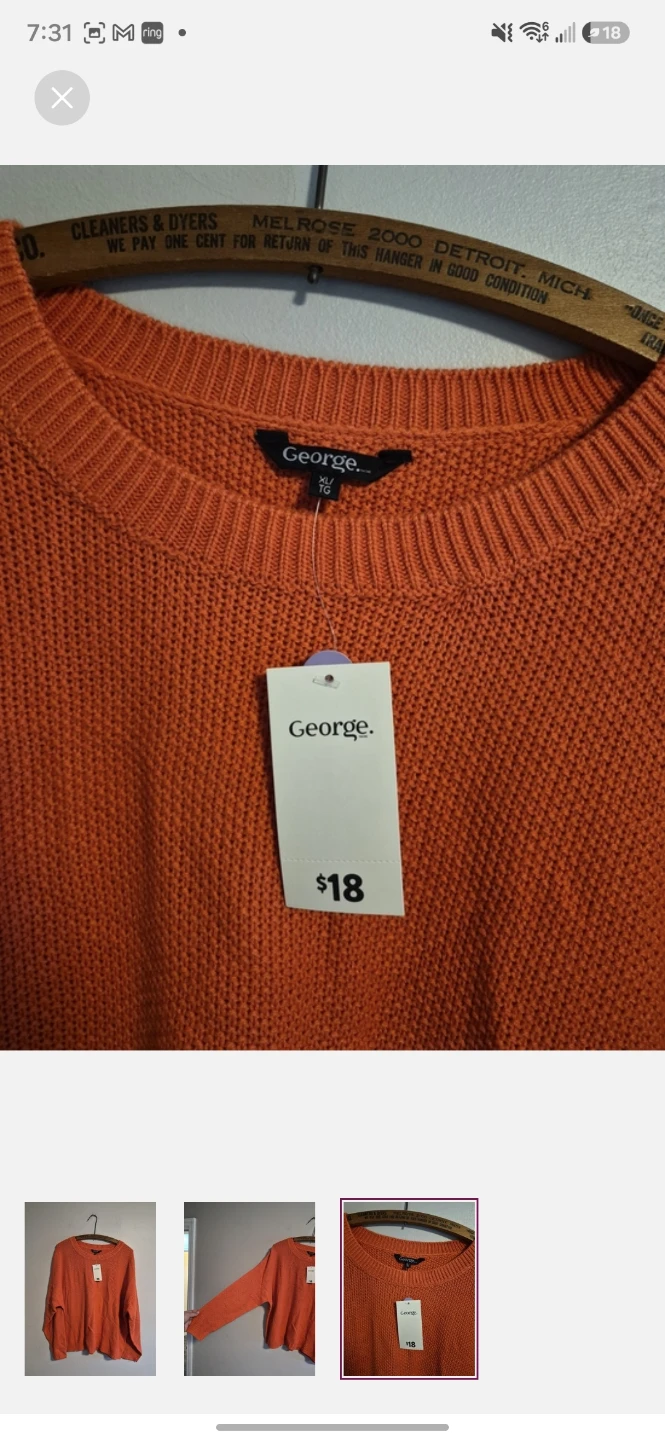 George Orange Knit Sweater - photo 3