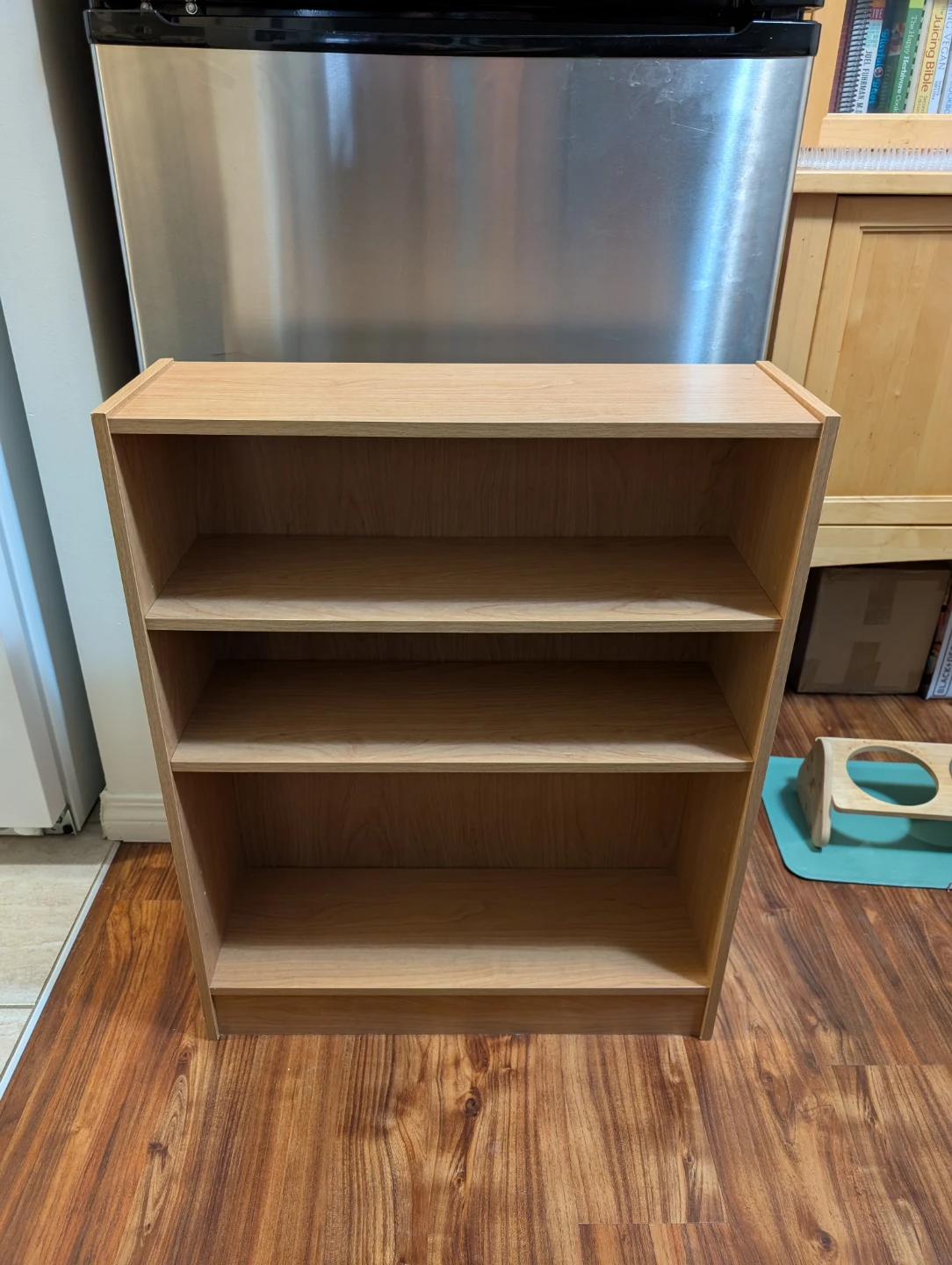 Small 3-Shelf Wooden Bookshelf