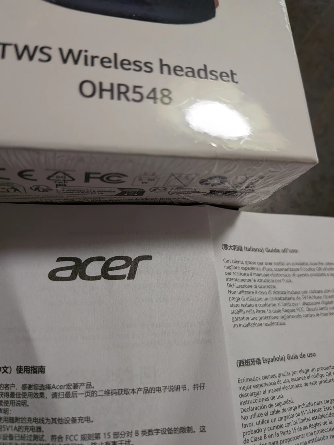 Acer OHR548 TWS Wireless Headset - photo 4