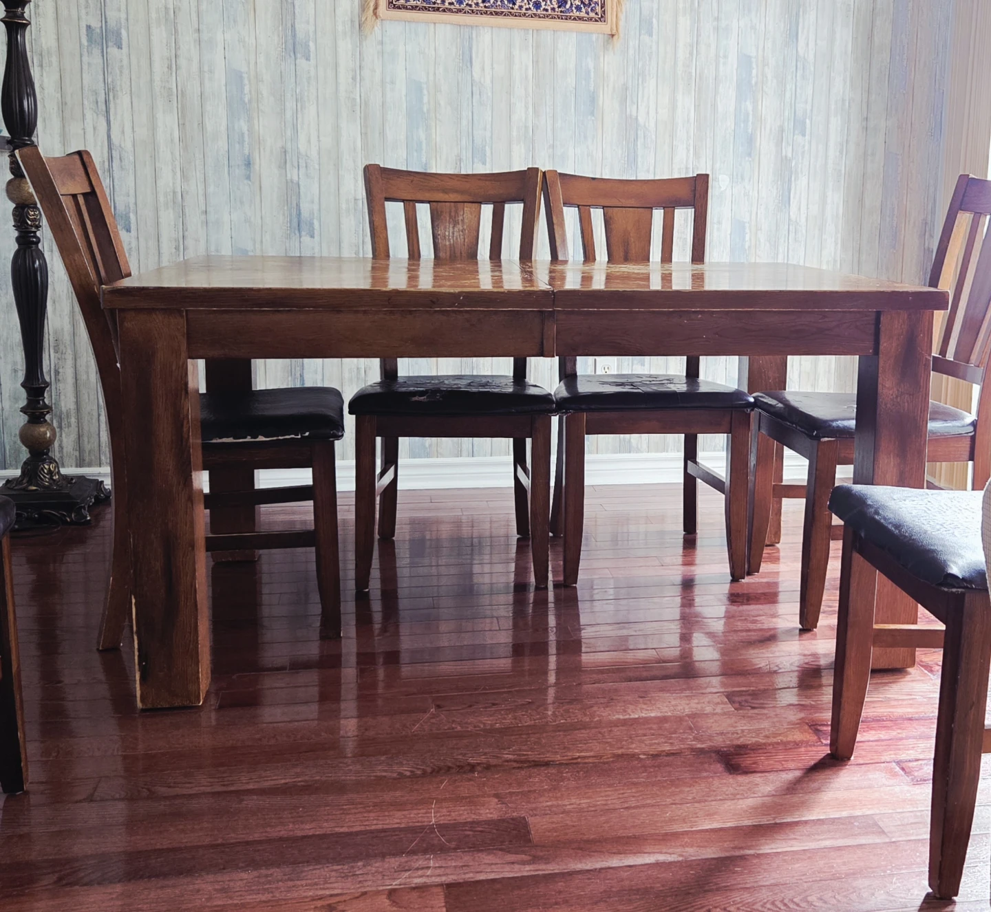 Wooden Dining Table with 6 Chairs - photo 3