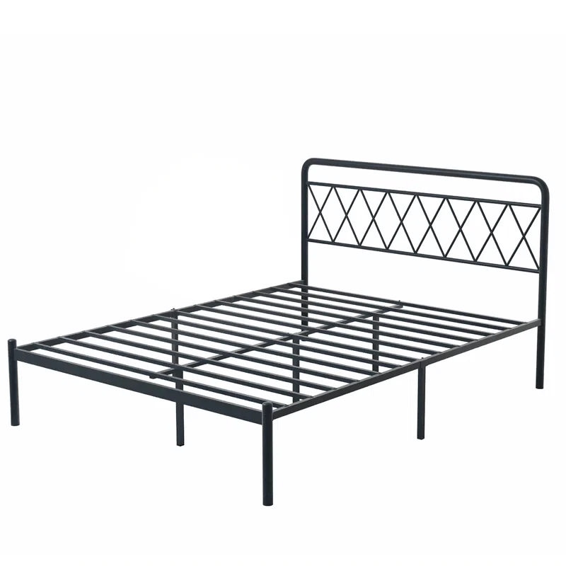 Black Metal Queen Size Bed Frame