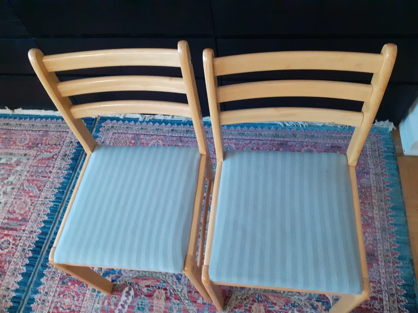 Two Wooden Dining Chairs - photo 4