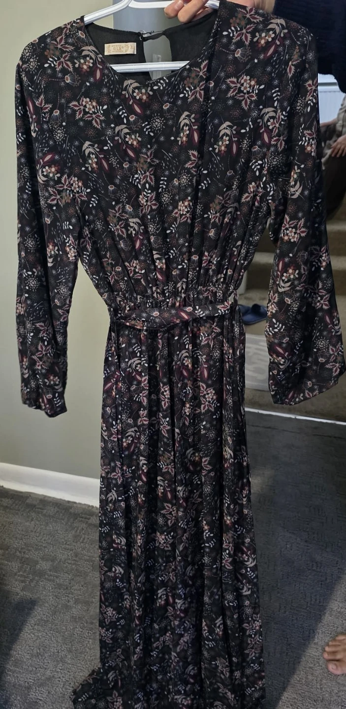 Floral Long Sleeve Maxi Dress