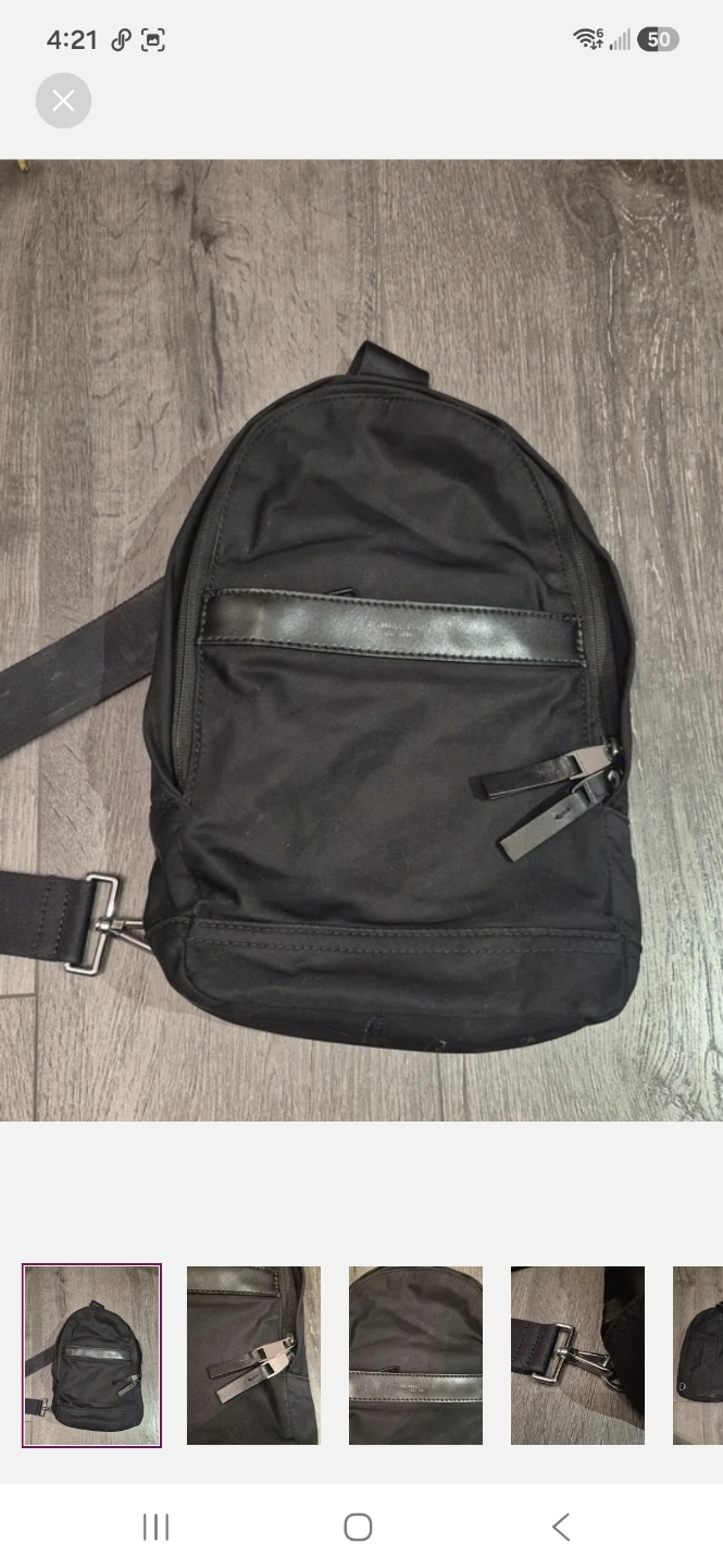 Micheal Kors Black Men's Sling Backpack - CrossBody Style Bag