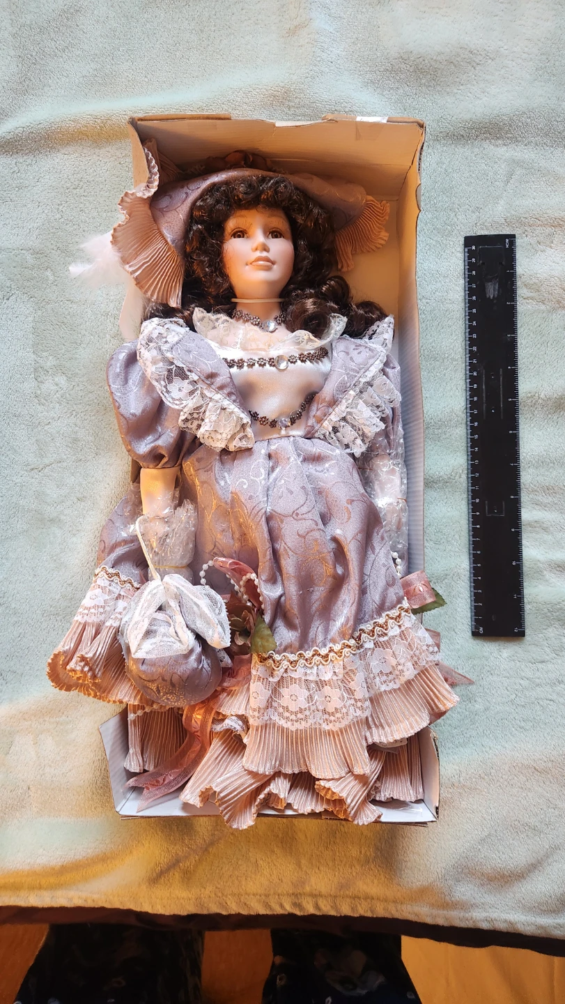 Vintage Porcelain Doll in Original Box