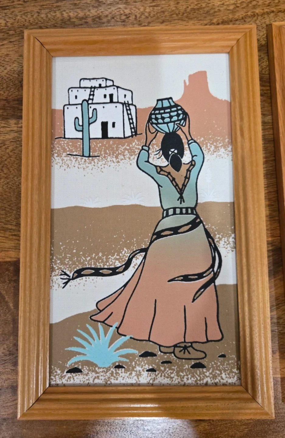Southwestern Desert Style Framed Wall Art Set - photo 2