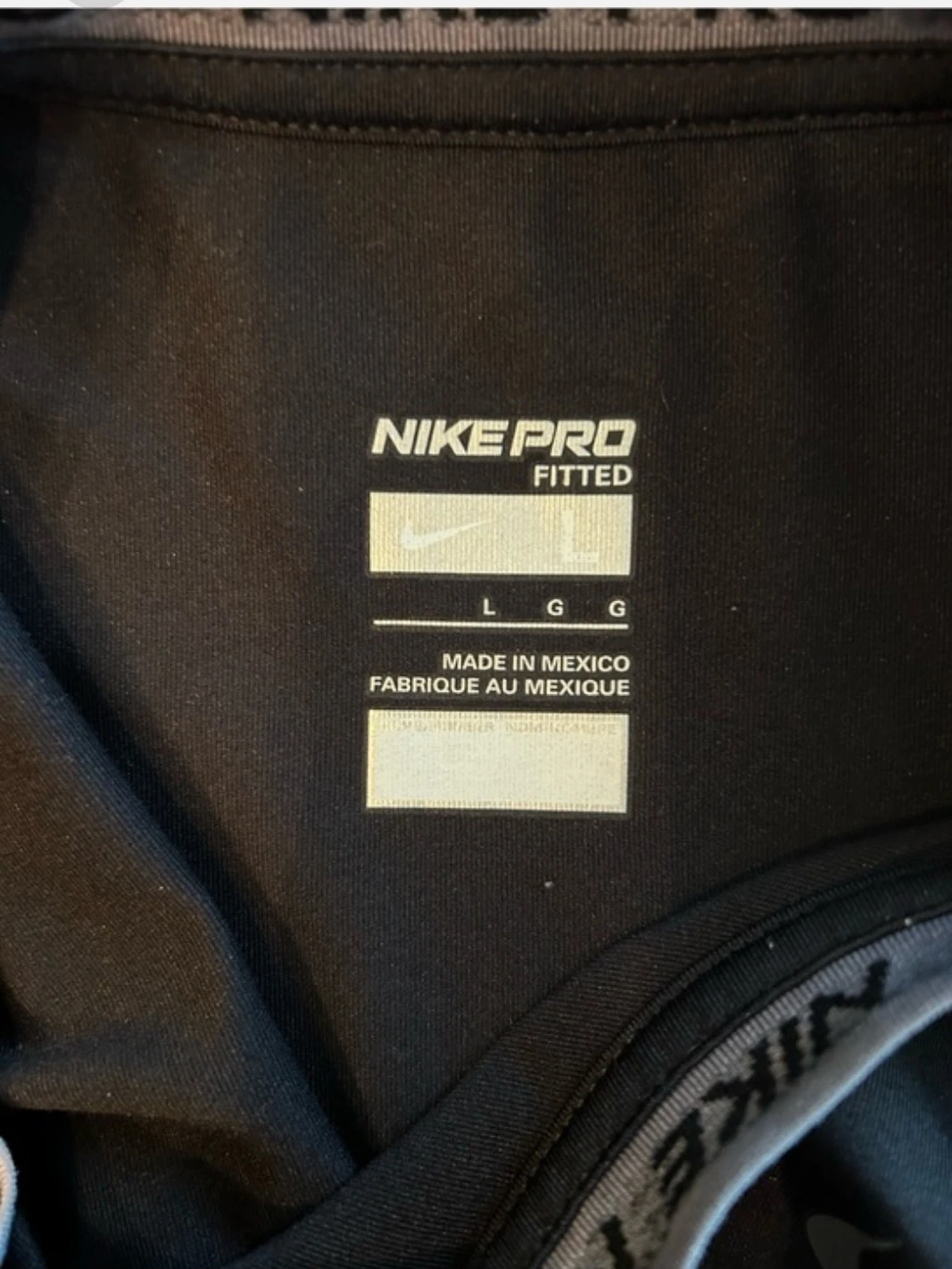 Nike Large Men's Pro Dri-FIT Long-Sleeve Fitted Shirt. Black. - photo 3